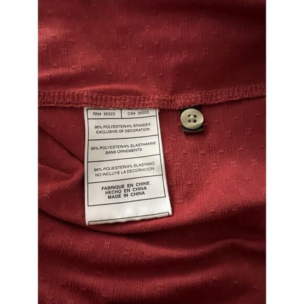 Nike Tiger Woods Collection Polo Shirt‎ Men's Large Dri Fit Golf Sunday Red EUC - Picture 10 of 10